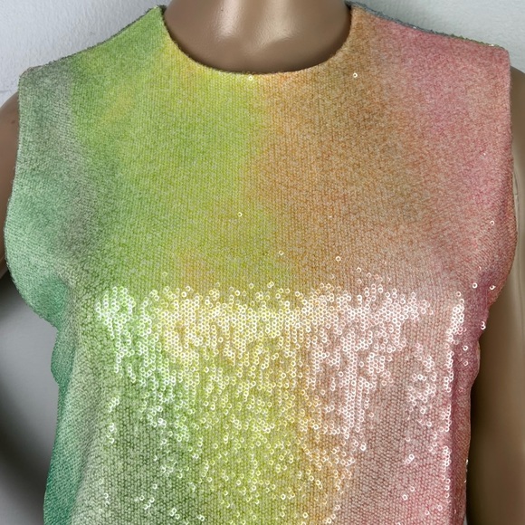 NEW STINE GOYA SLEEVELESS SEQUIN TOP - Picture 3 of 9
